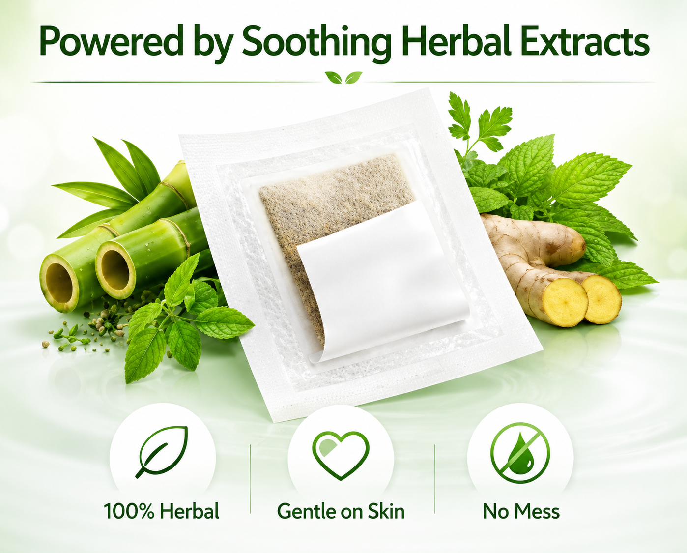 Herbal Night Foot Patches – 2 Packs (20 Patches Total)
