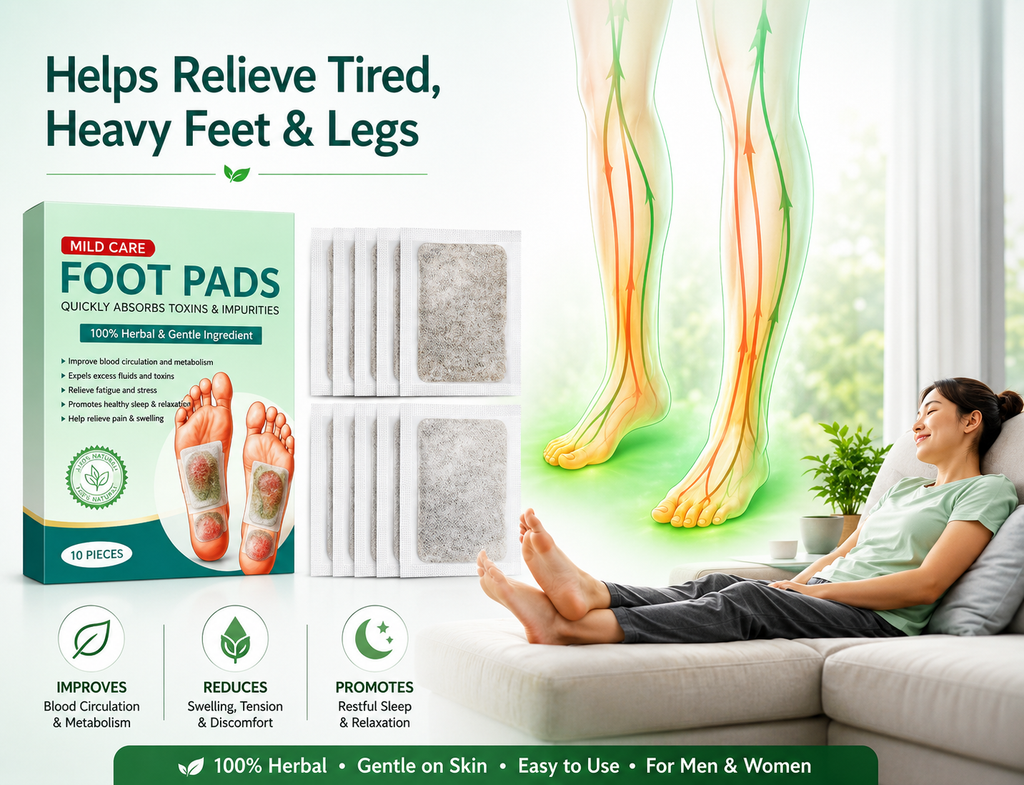 Herbal Night Foot Patches – 2 Packs (20 Patches Total)